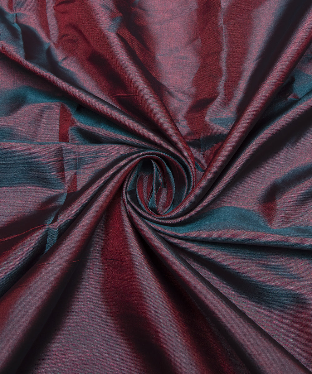 Red Green Colour Two Tone Plain Paper Silk Fabric