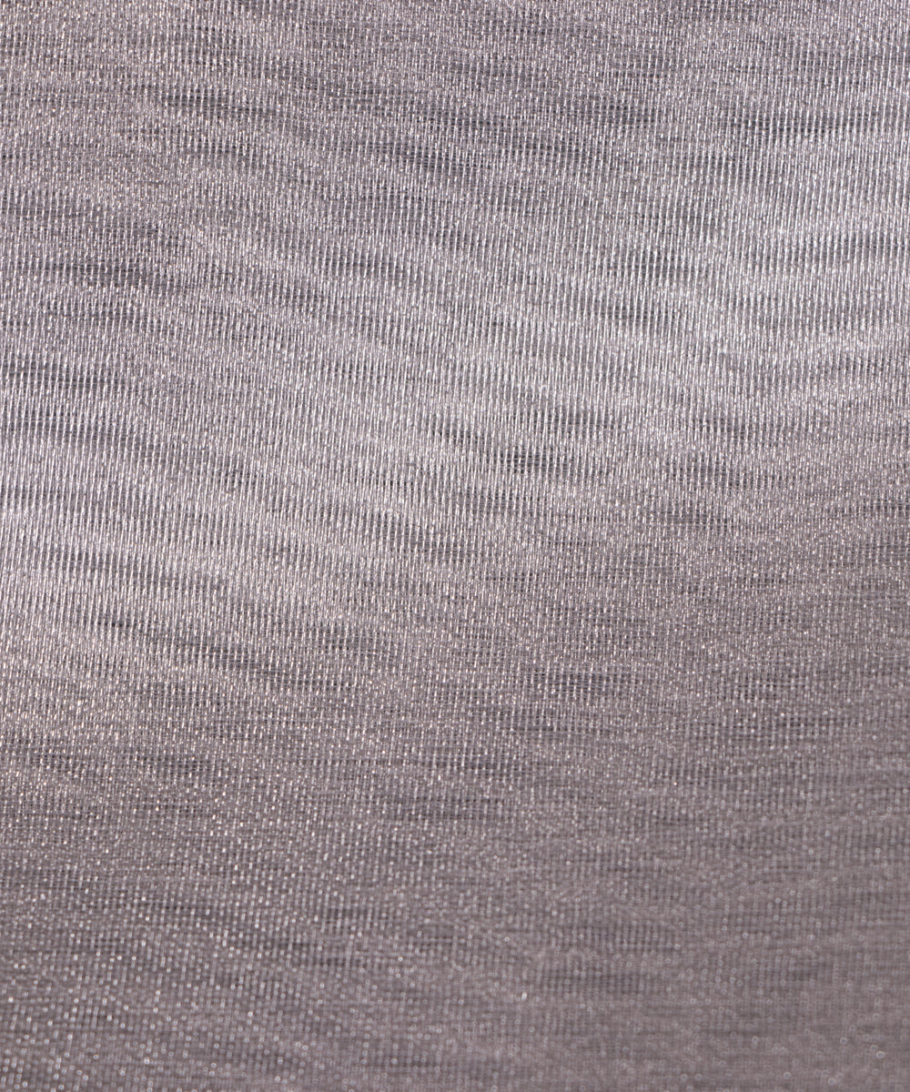 Silver Colour Plain Tissue Organza Fabric