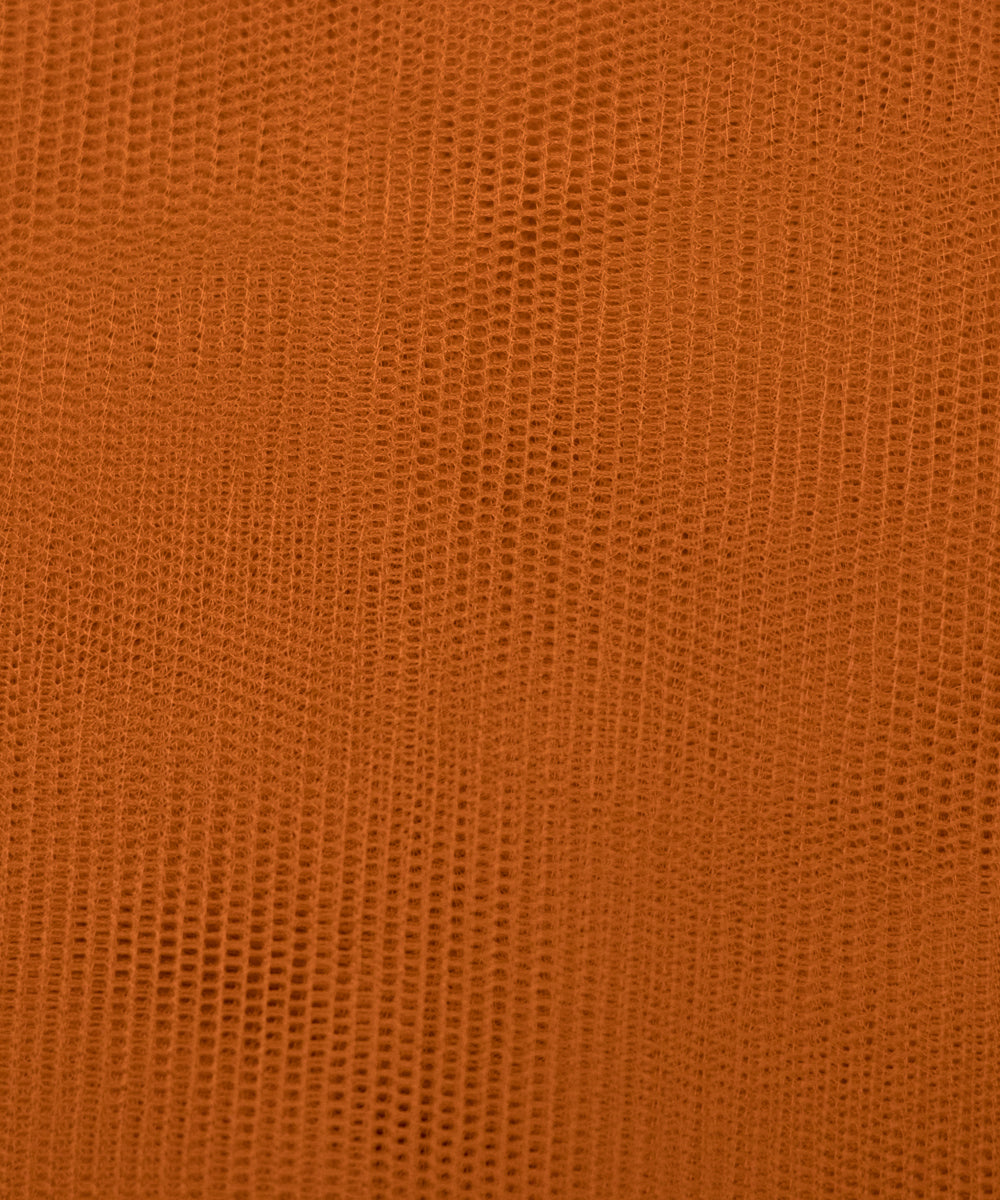 Yellow Mustard Colour Plain Net Fabric