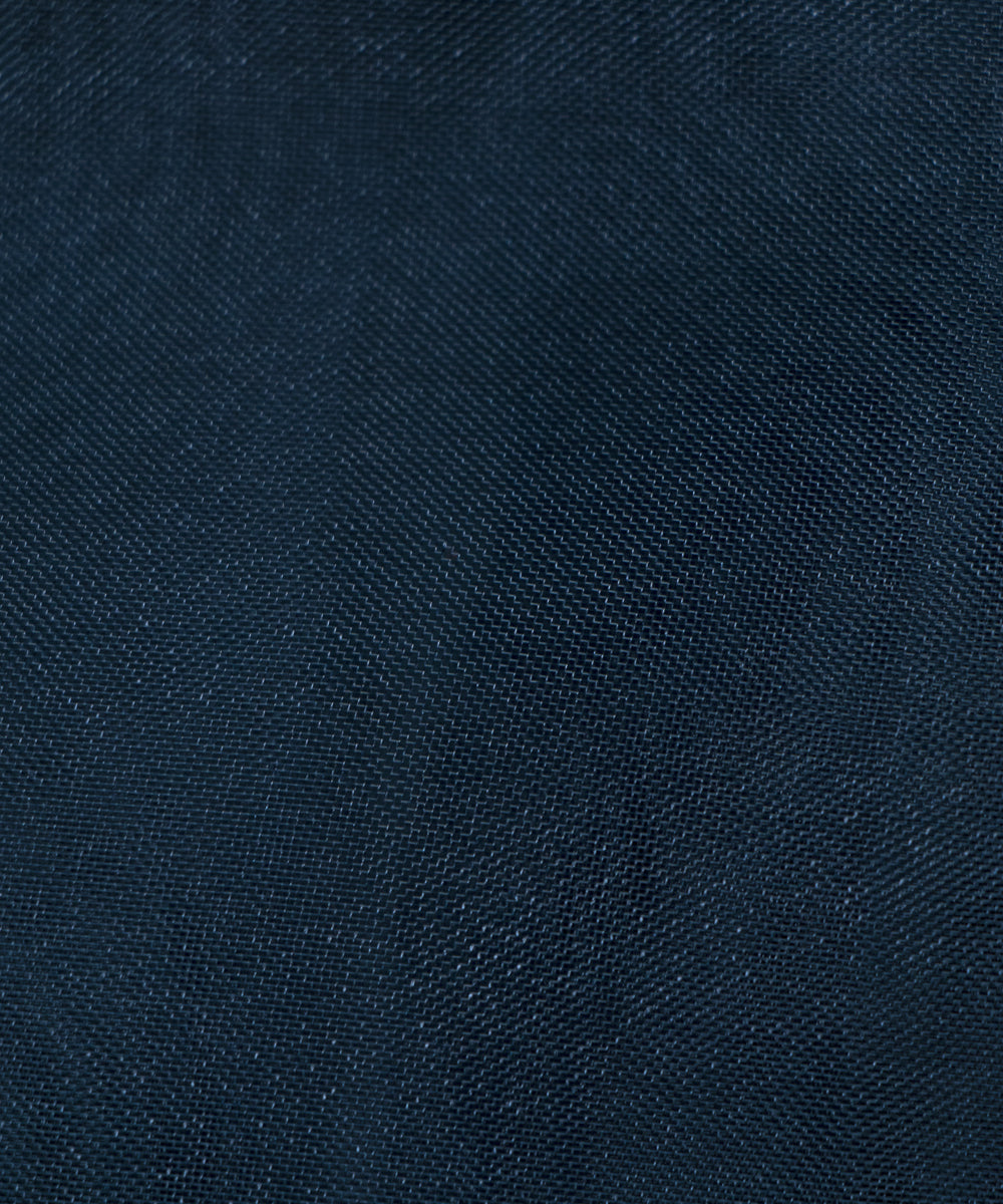 Teal Blue Colour Plain Tissue Organza Fabric