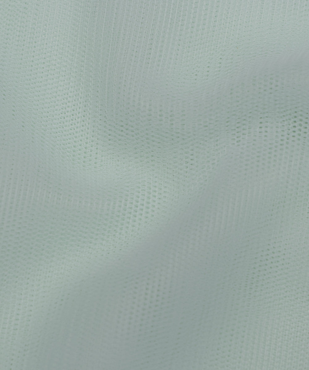 Mint Colour Plain Net Fabric