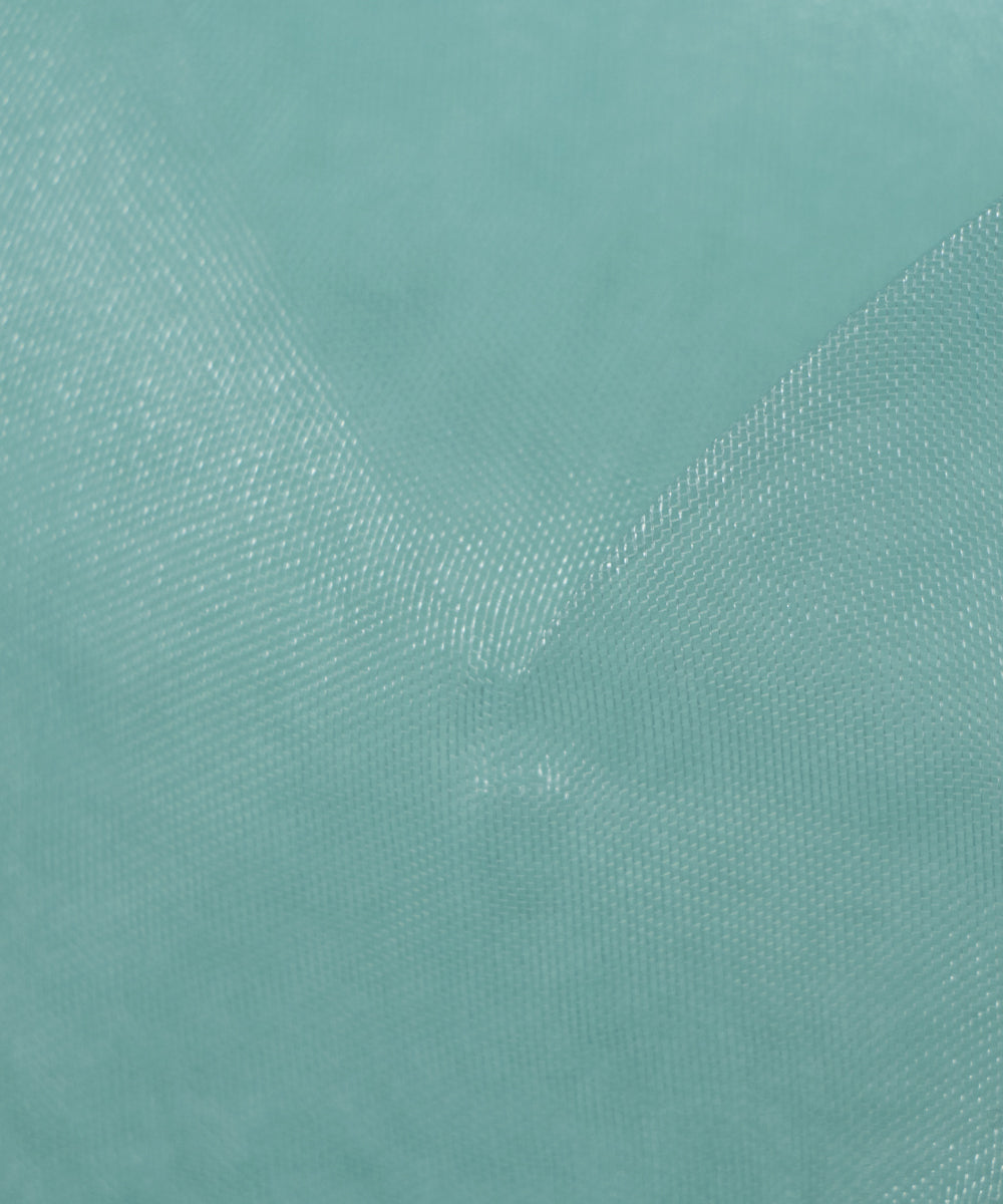 Sea Green Colour Plain Tissue Organza Fabric