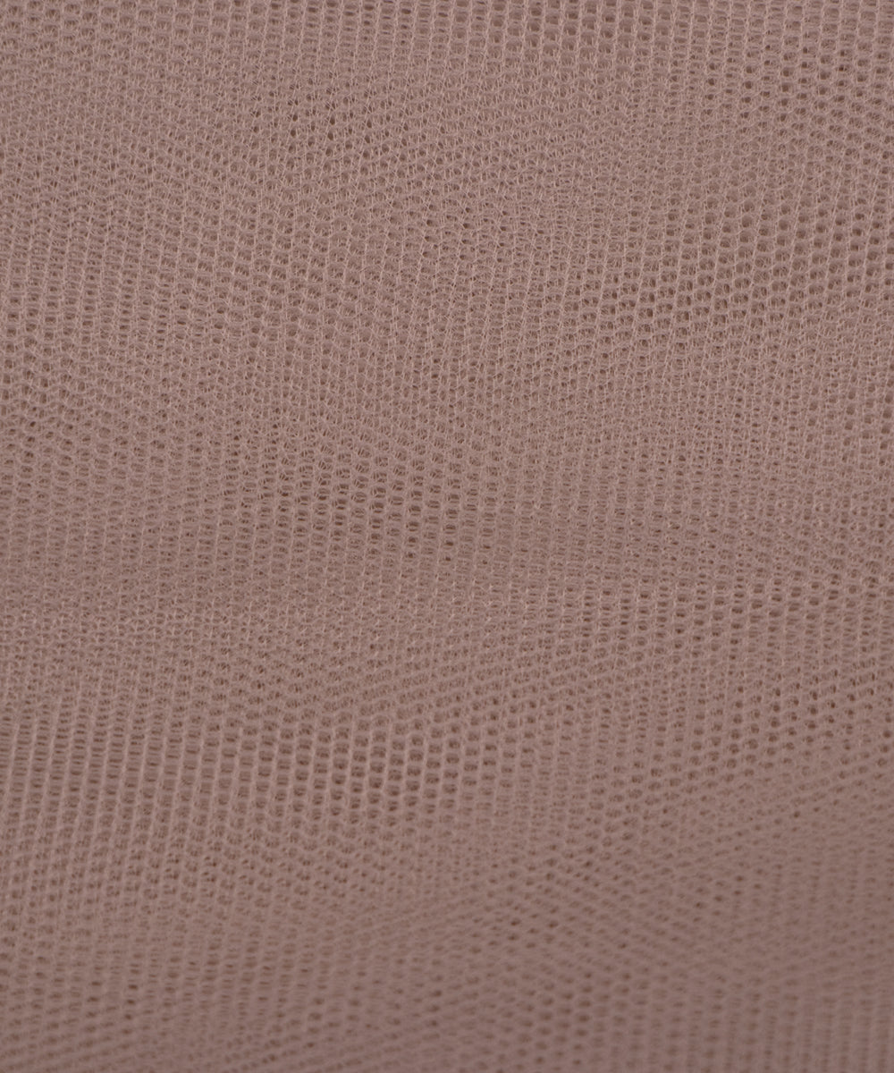 Grey Colour Plain Net Fabric