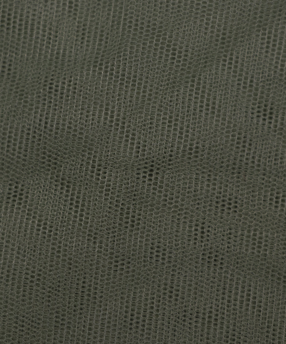 Khaki Green Colour Plain Net Fabric