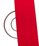 Deep Red Colour Plain Net Fabric