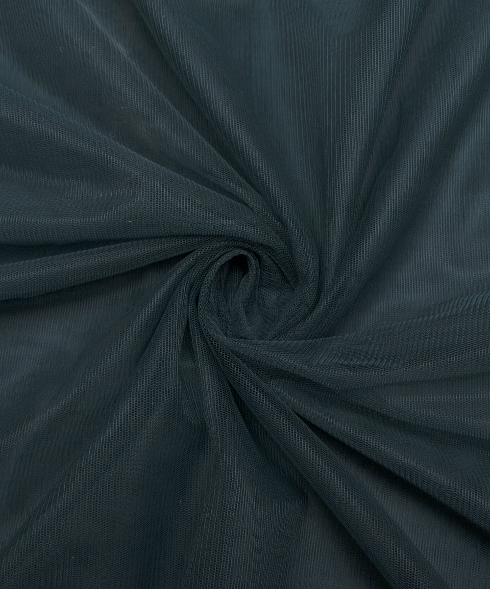 Olive Colour Plain Net Fabric