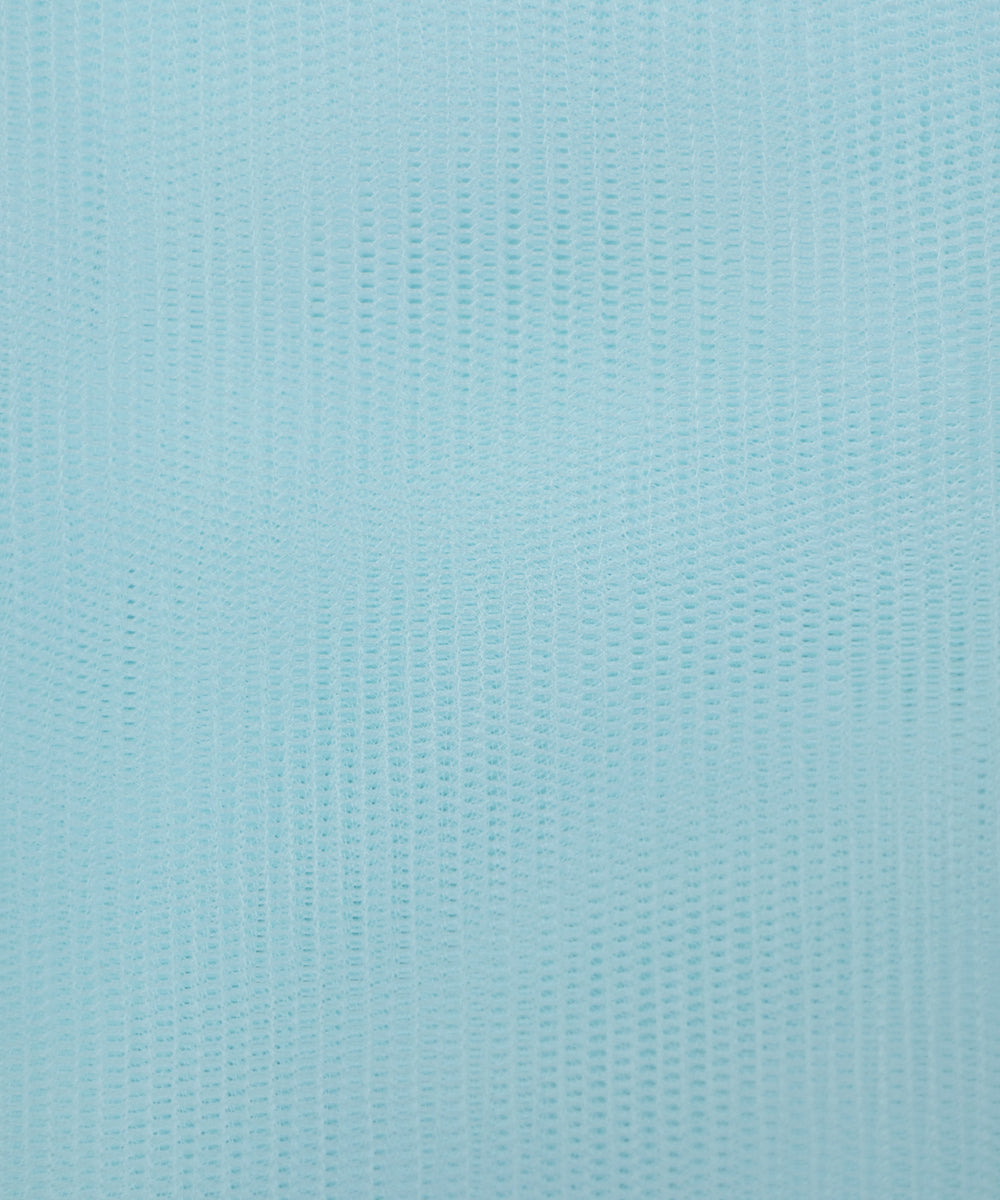 Light Blue Colour Plain Net Fabric