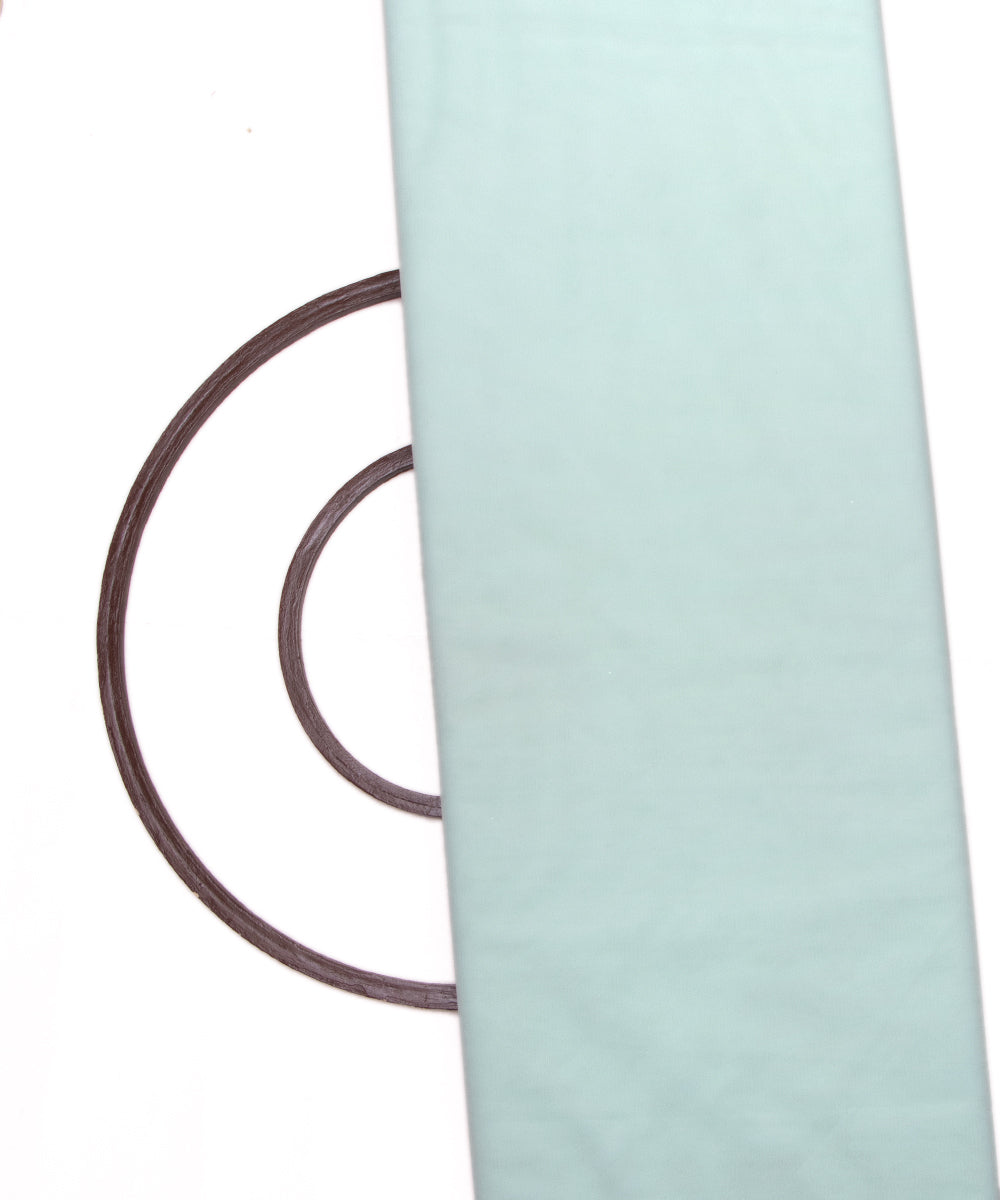 Ligh Aqua Colour Plain Net Fabric