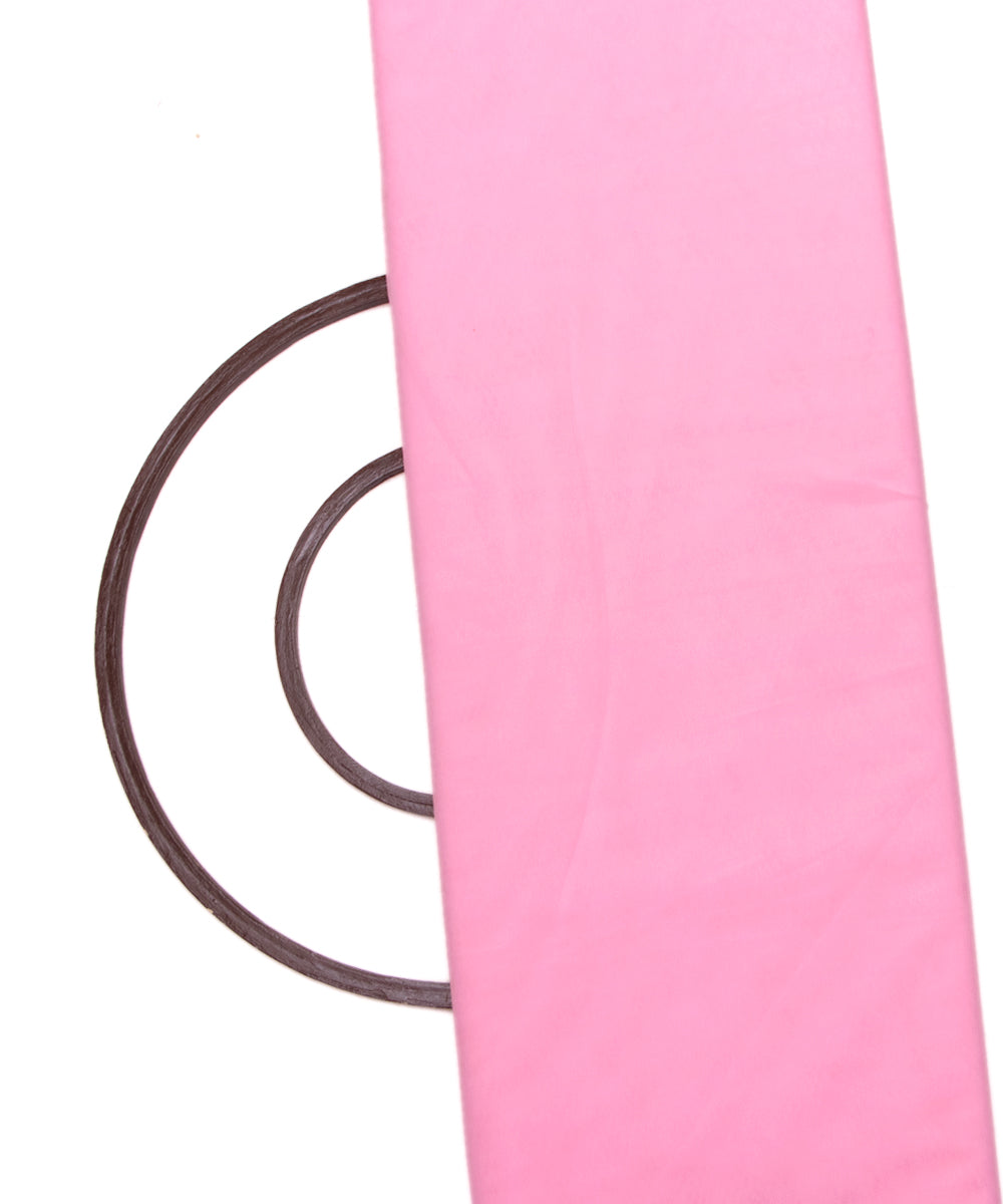 Light Pink Colour Plain Net Fabric