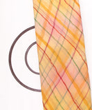 Yellow Colour Lehariya Print Georgette Fabric