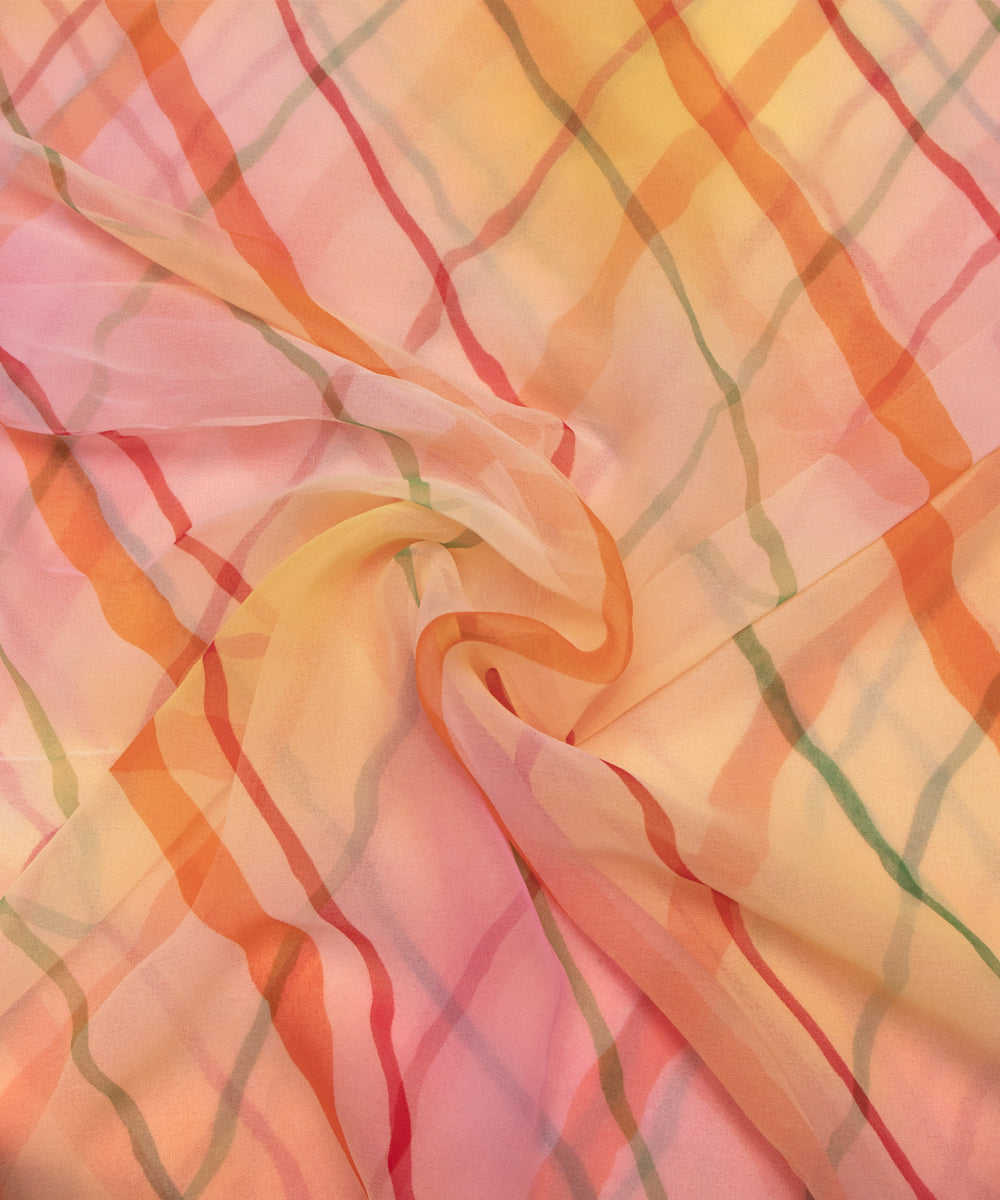 Peach Womens Saree Fabric Online