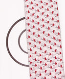 White Colour Kids Printed Cotton Fabric