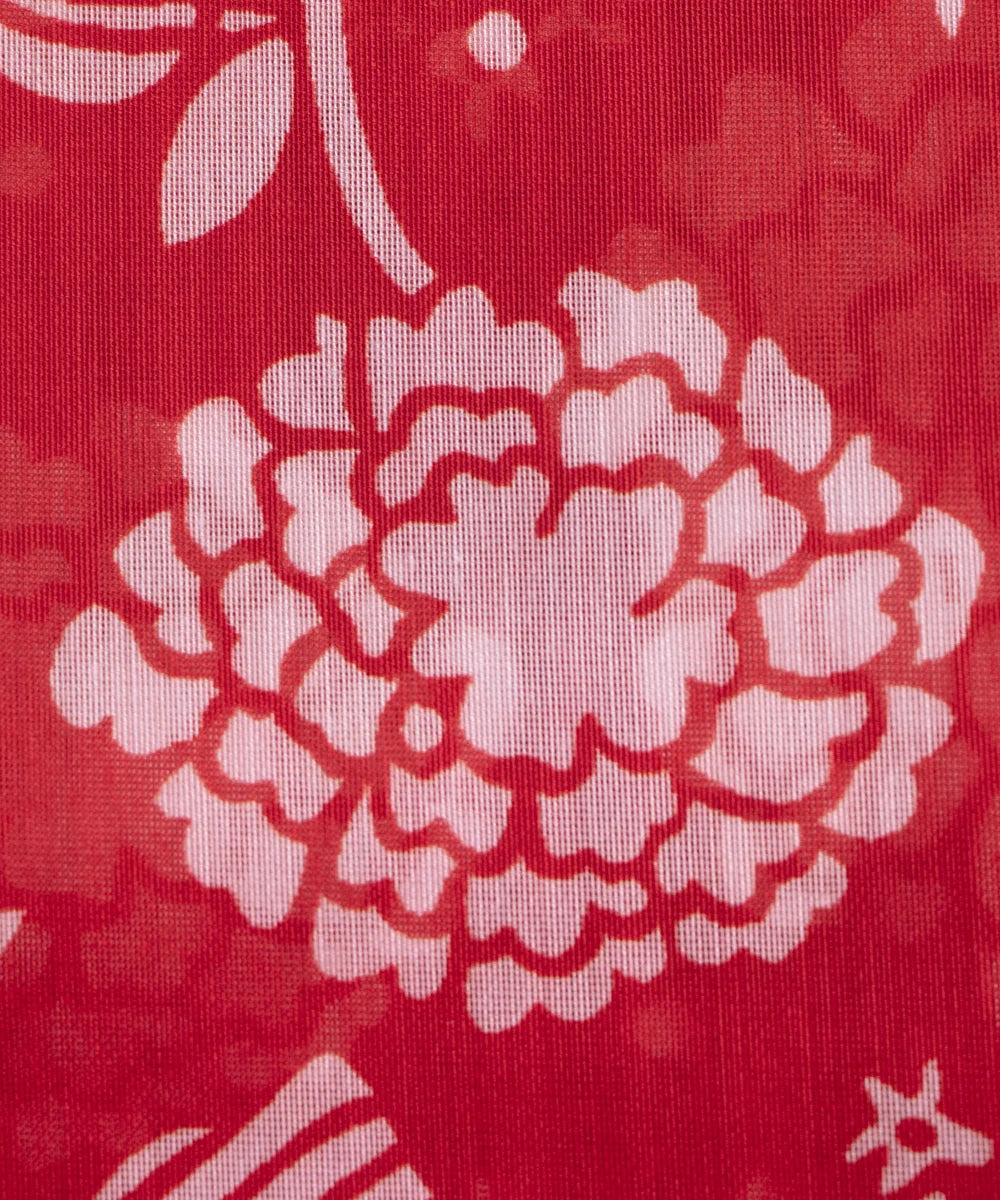chanderi silk floral fabric