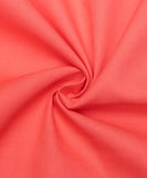 Pink Peach Colour Plain Poplin Cotton Fabric