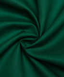 Dark Green Colour Plain Poplin Cotton Fabric
