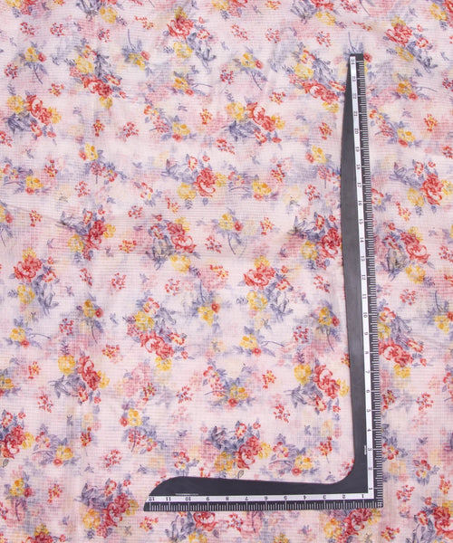 Pink - Shibori Tie-Dye Kota Doria Cotton Fabric 20