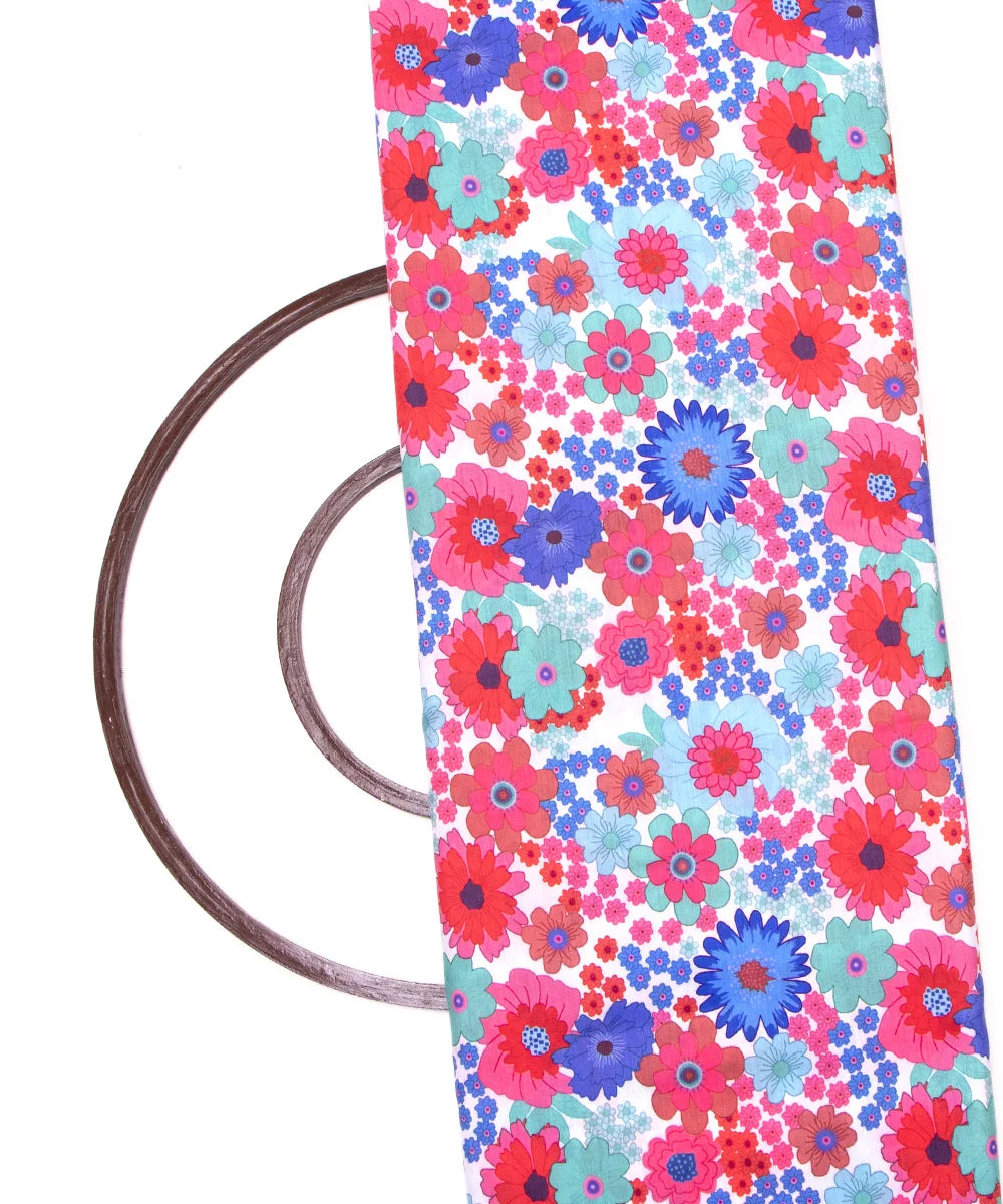 Printed Muslin Fabric Material Online