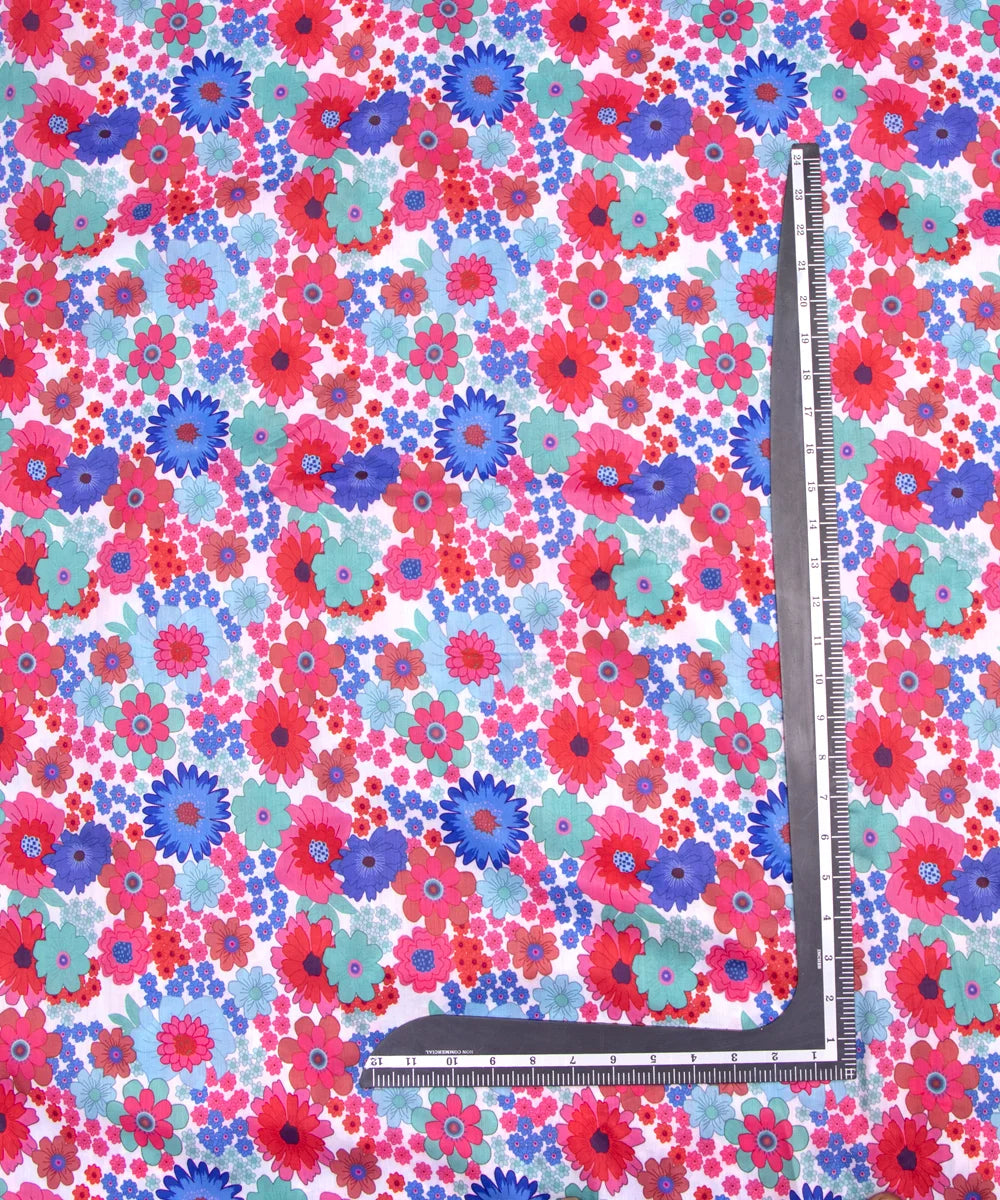 Printed Muslin Fabric Material Online