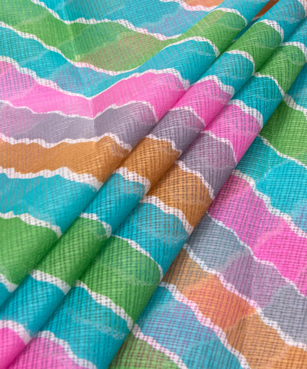 Printed Kota Doria Fabric