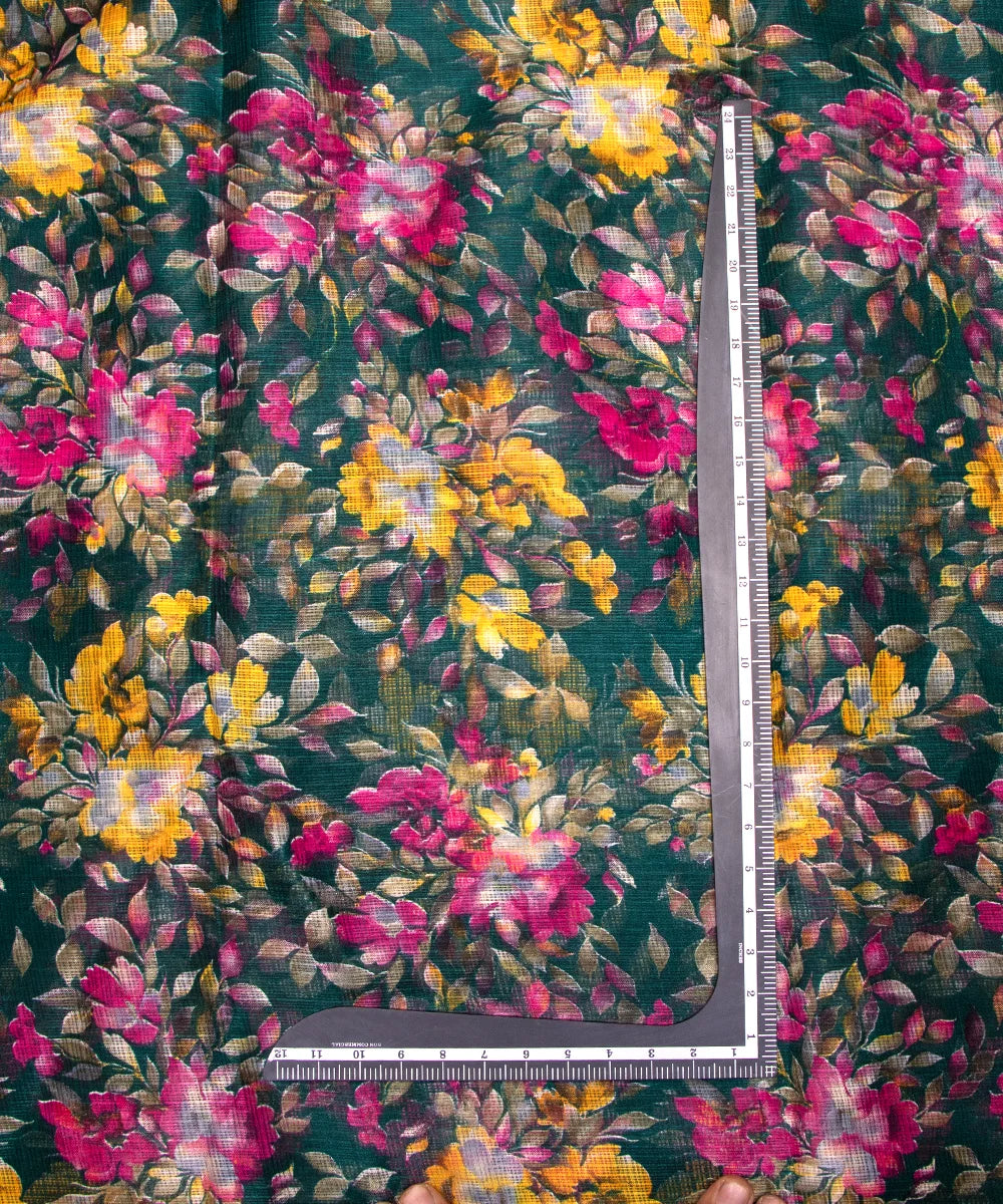Printed Kota Doria Fabric