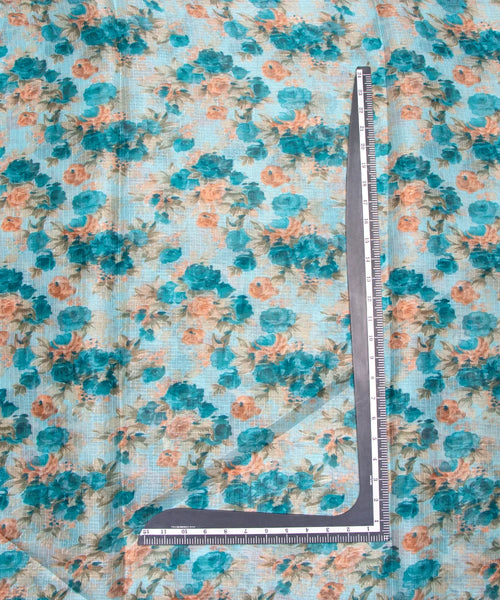Purple - Kota Doria Cotton Tie-Dye Bandhani Fabric 01