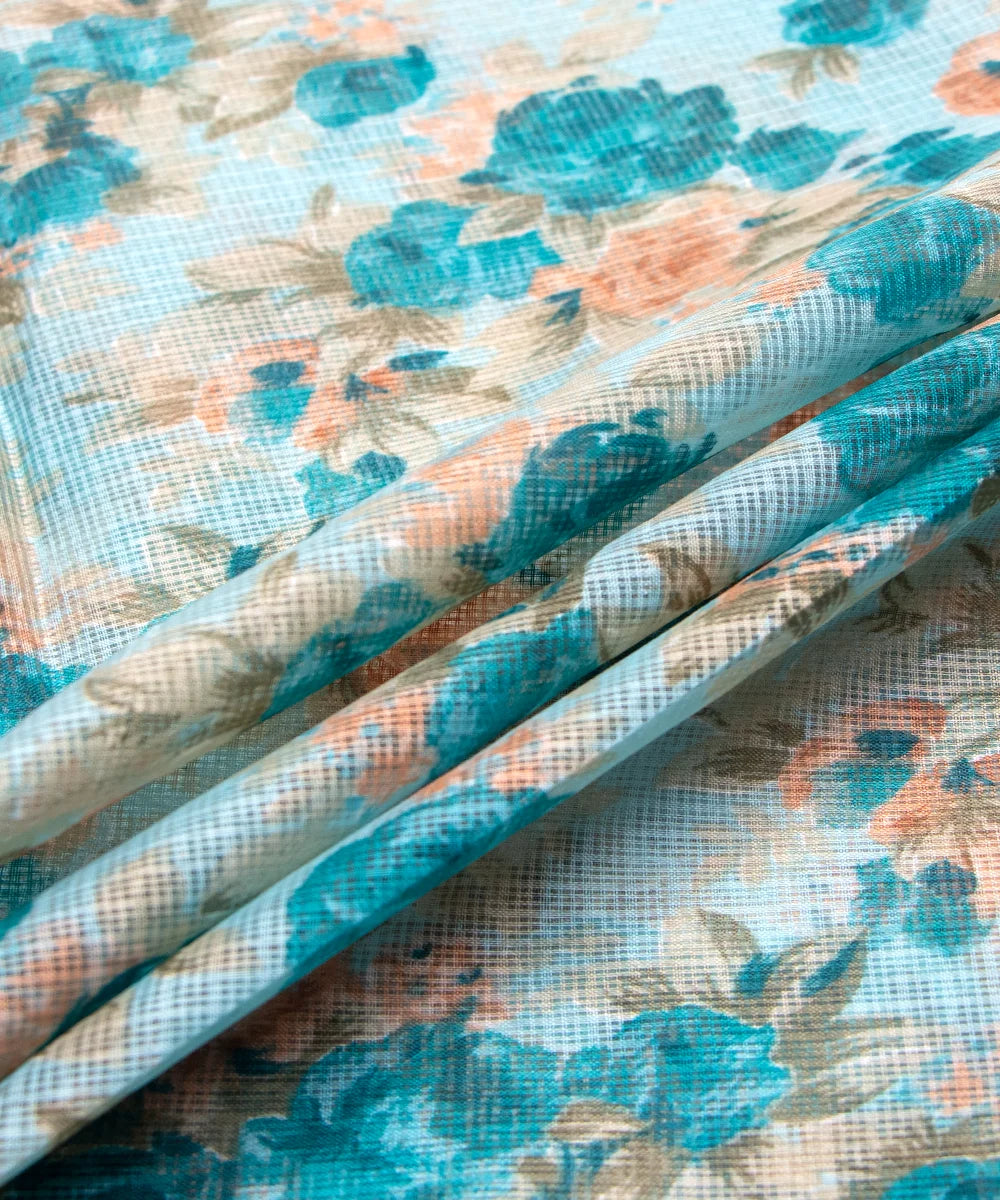 Printed Kota Doria Fabric
