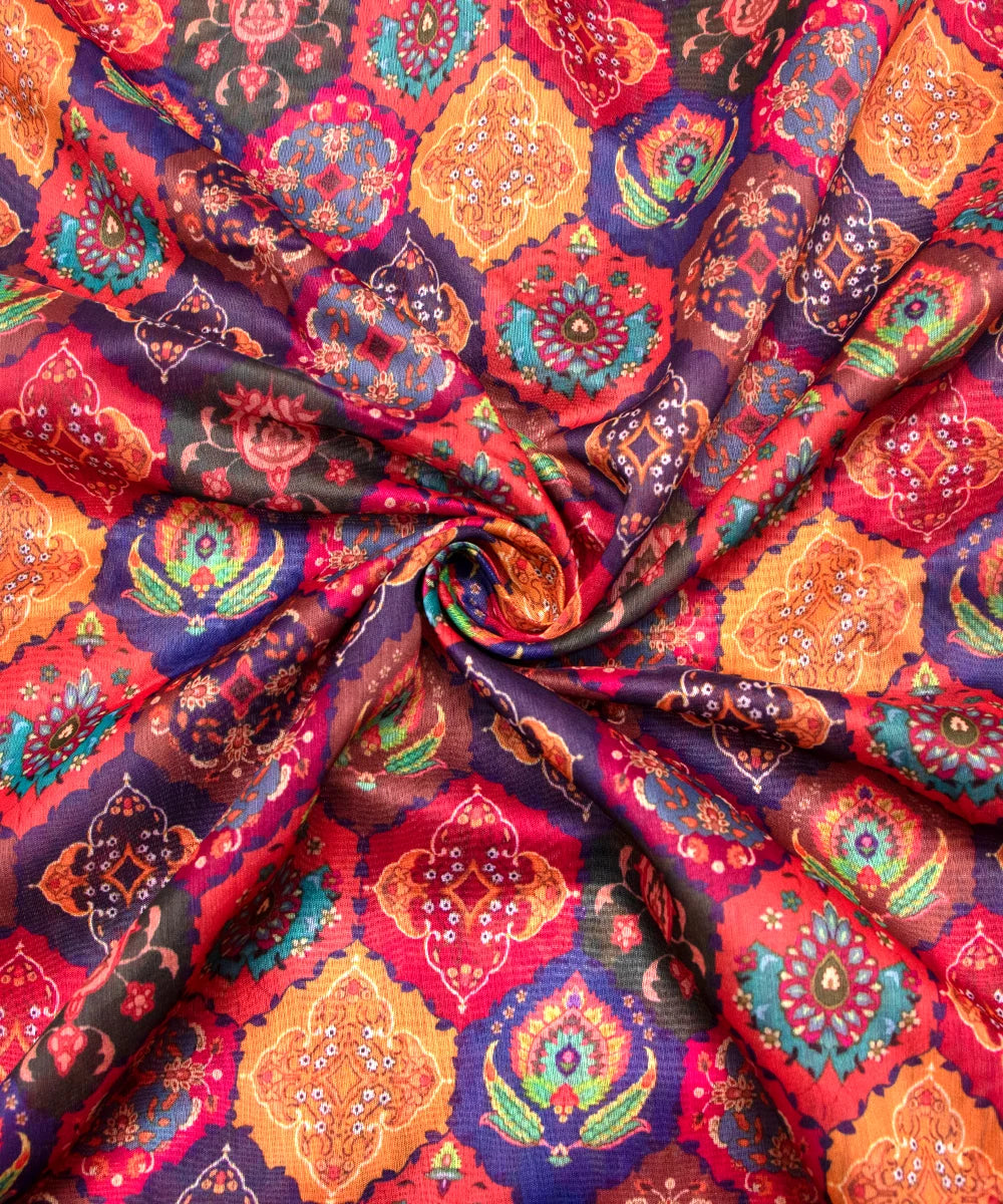 Buy Printed Chanderi Fabric