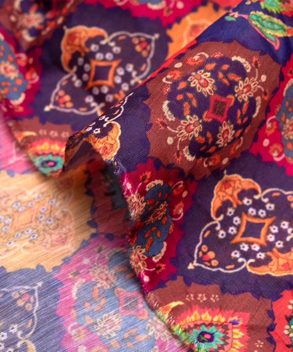 Buy Printed Chanderi Fabric