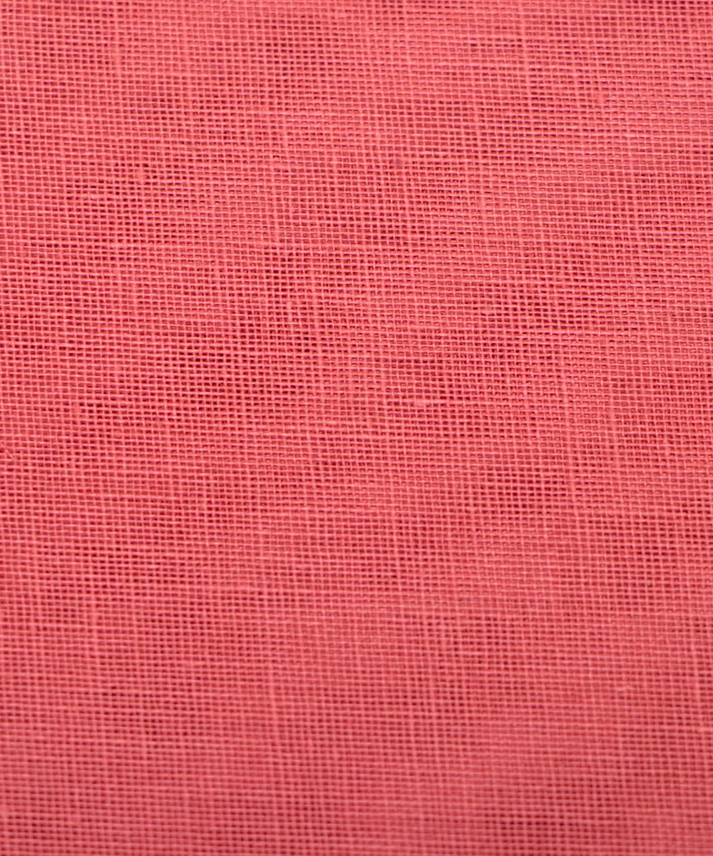 Peach Pink Plain Cotton Lining Fabric