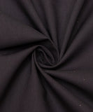 Black Plain Cotton Rubia Fabric