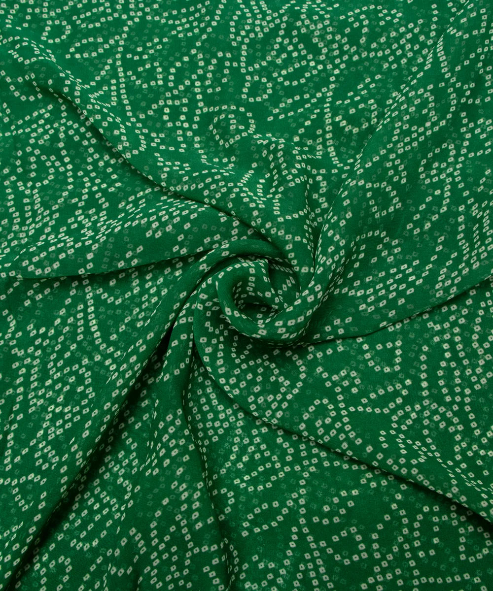Bandhani printed Georgette fabric