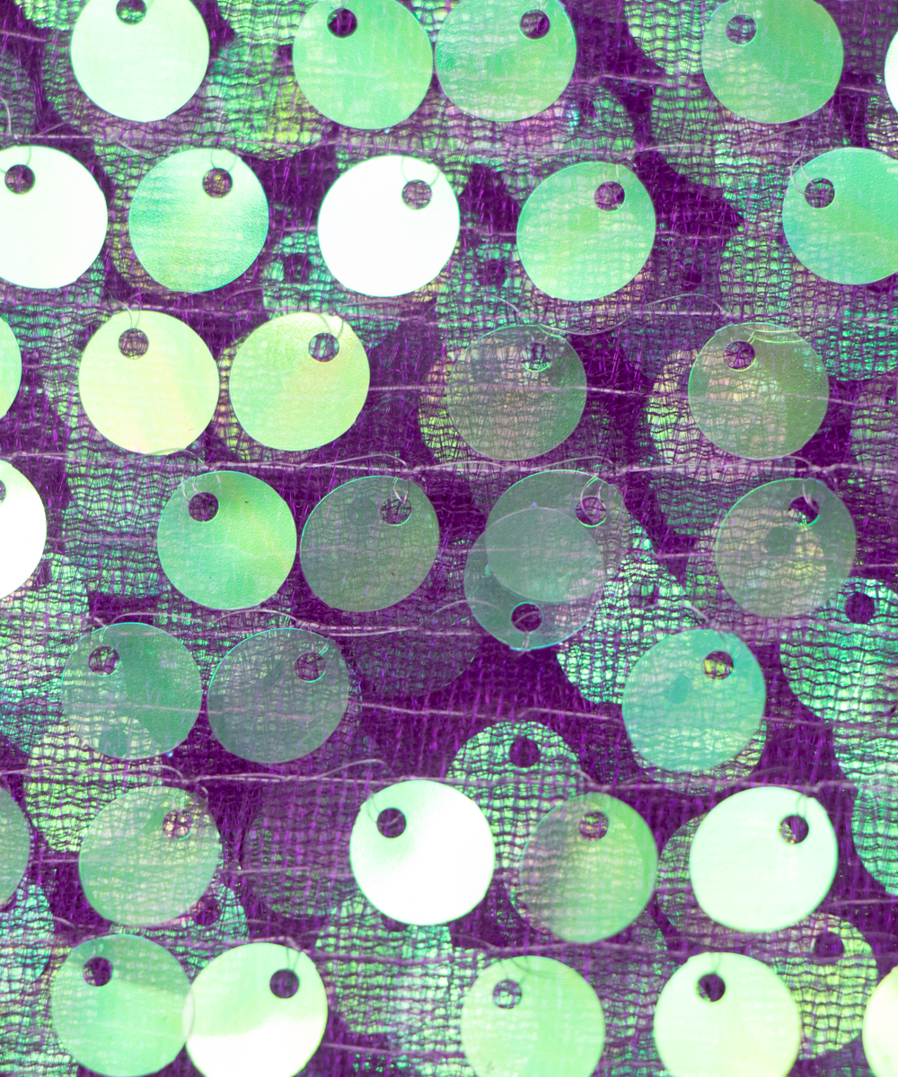 Lavender Sequin Net Embroidery Fabric