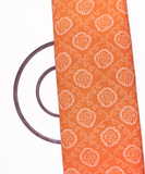 Orange Colour Bandhani Printed Cotton Fabric