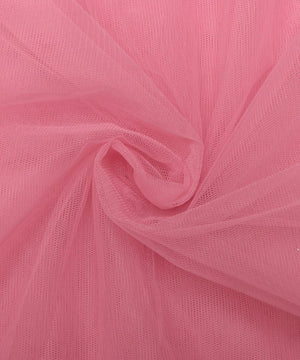 light pink plain tissue net fabric