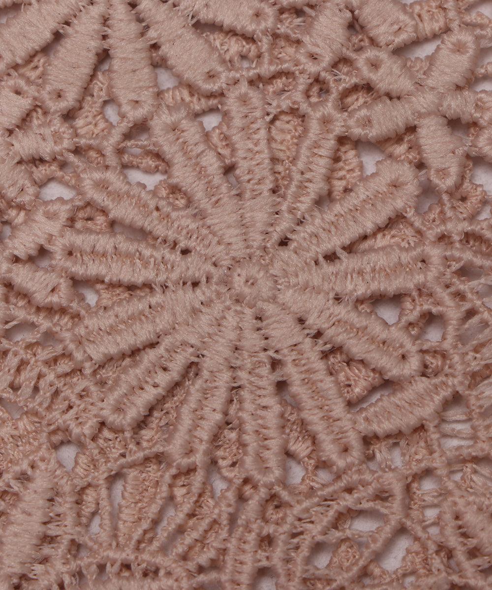 creamish floral crosia fabic bo145 3827