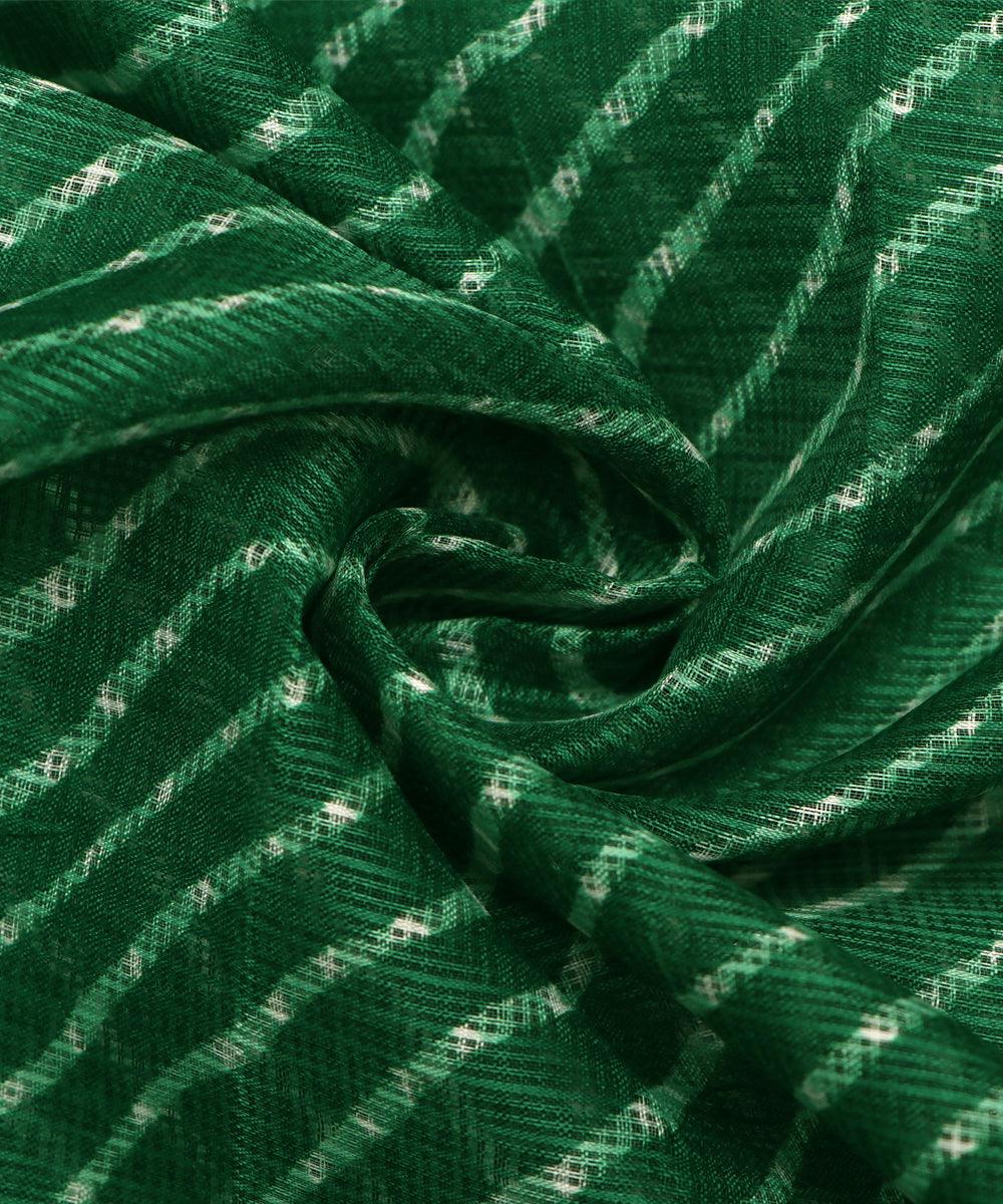 green lehariya kota doria fabric