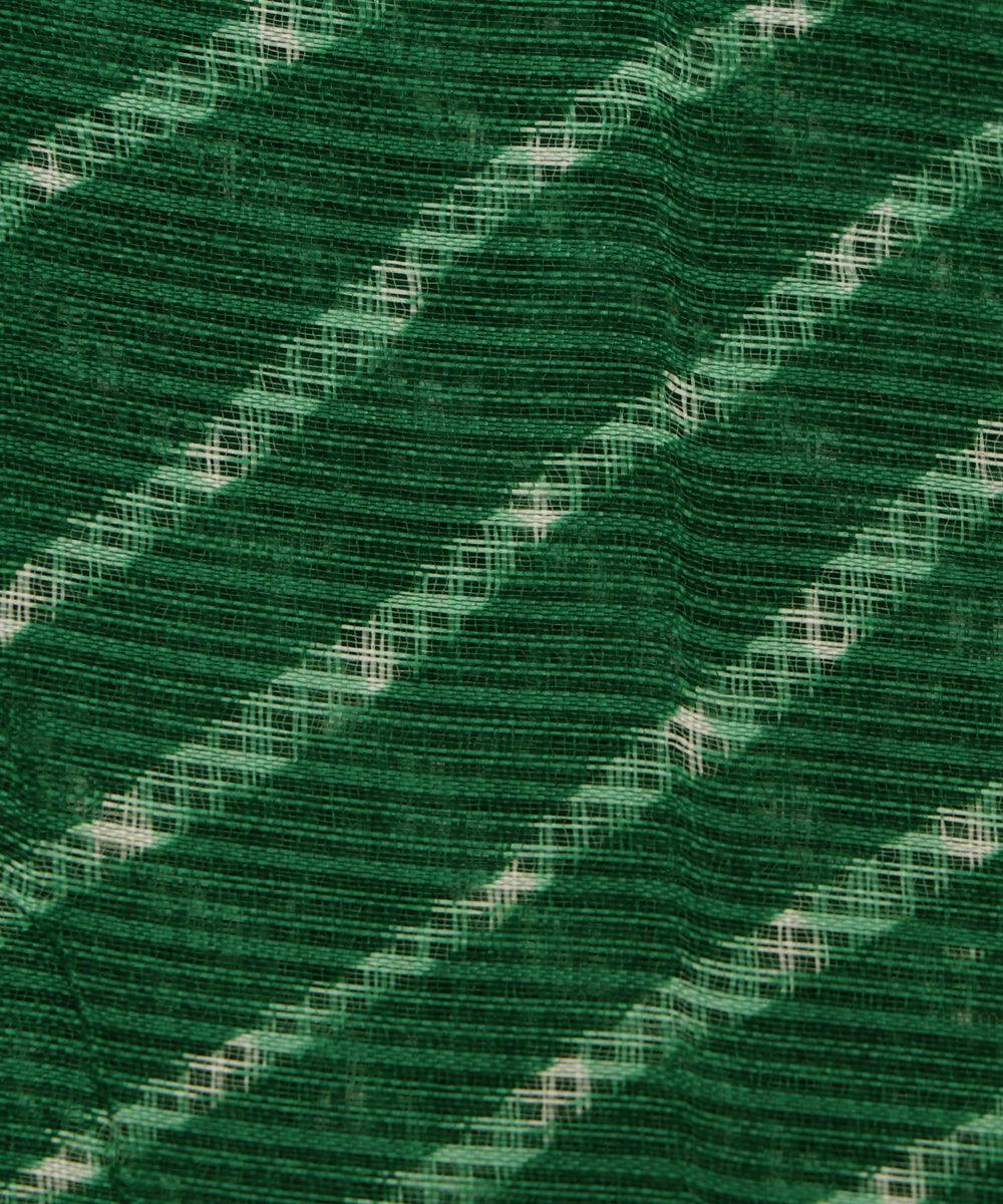 green lehariya kota doria fabric