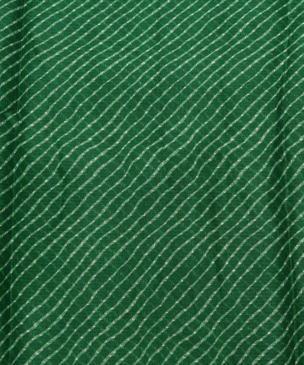 green lehariya kota doria fabric
