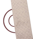 White Floral Pattern Crosia Fabic