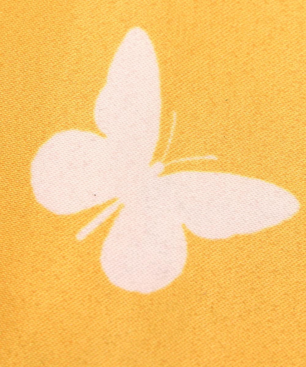 yellow floral design satin moss fabric b100 3916