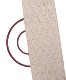 Off-White Colour Leaf Pattern Crosia Fabic