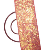 Peach Sequin Net Embroidery Fabric