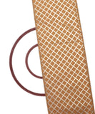 Golden Colour Checks Pattern Gotta Raw Silk Fabric