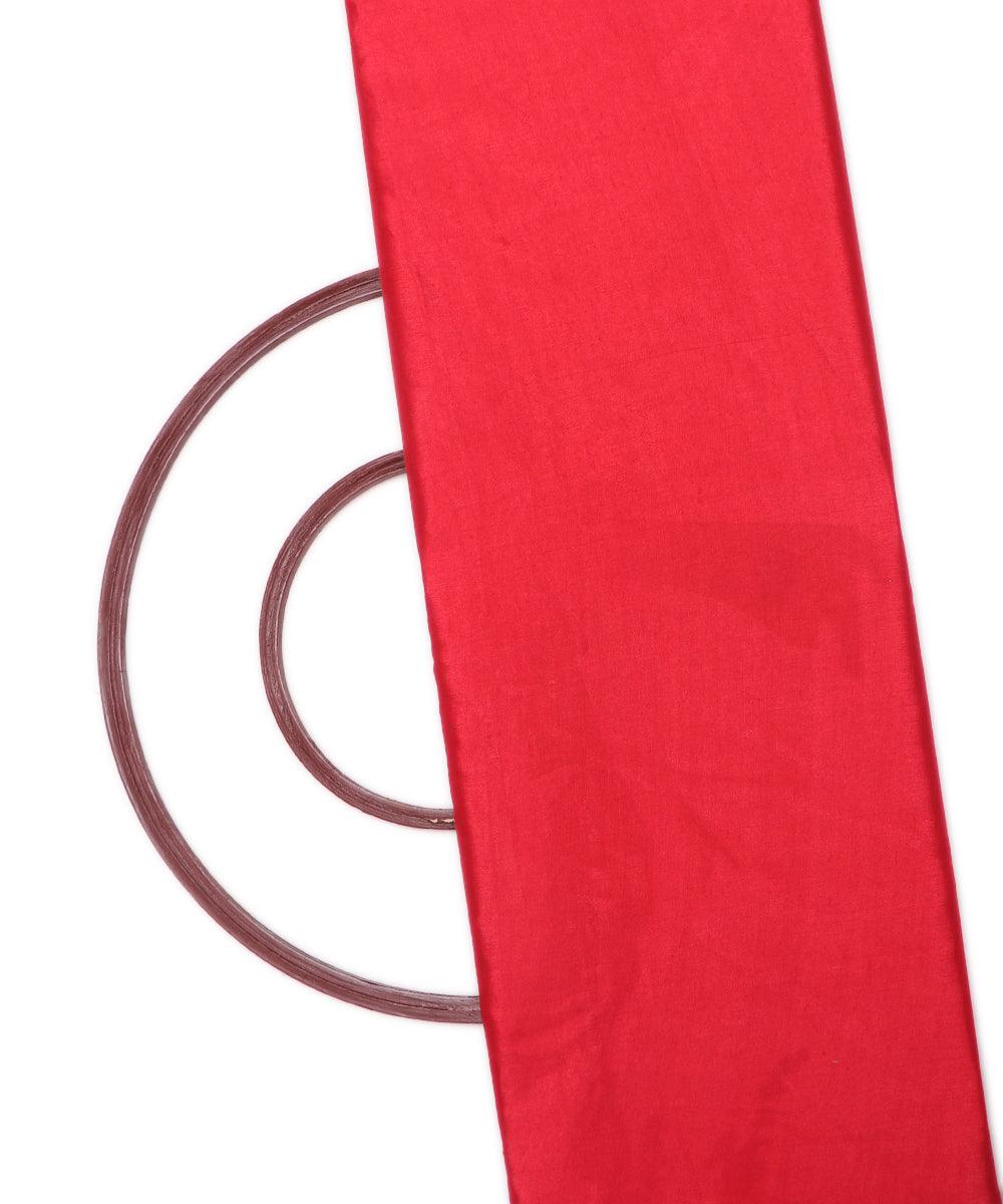 scarlet red plain santoon fabric b105 5242