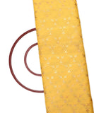 Yellow Colour Floral Print Kota Doria Fabric