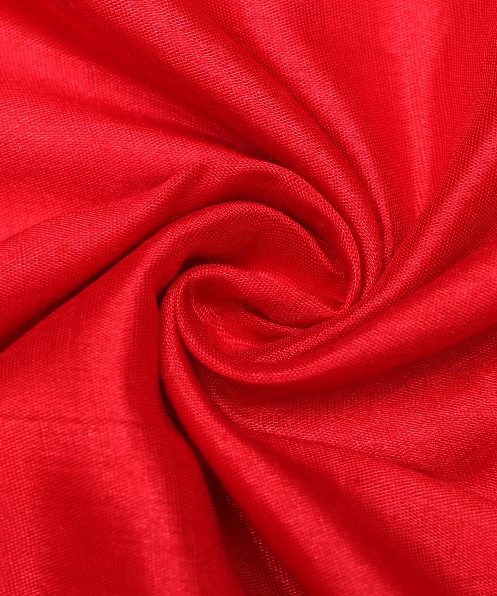 scarlet red plain santoon fabric b105 5242