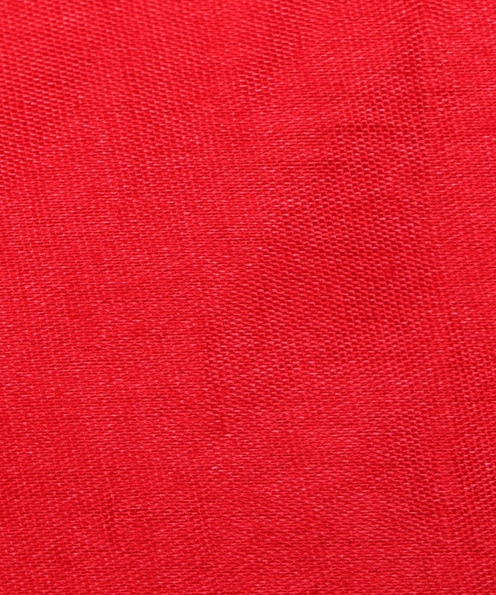 scarlet red plain santoon fabric b105 5242