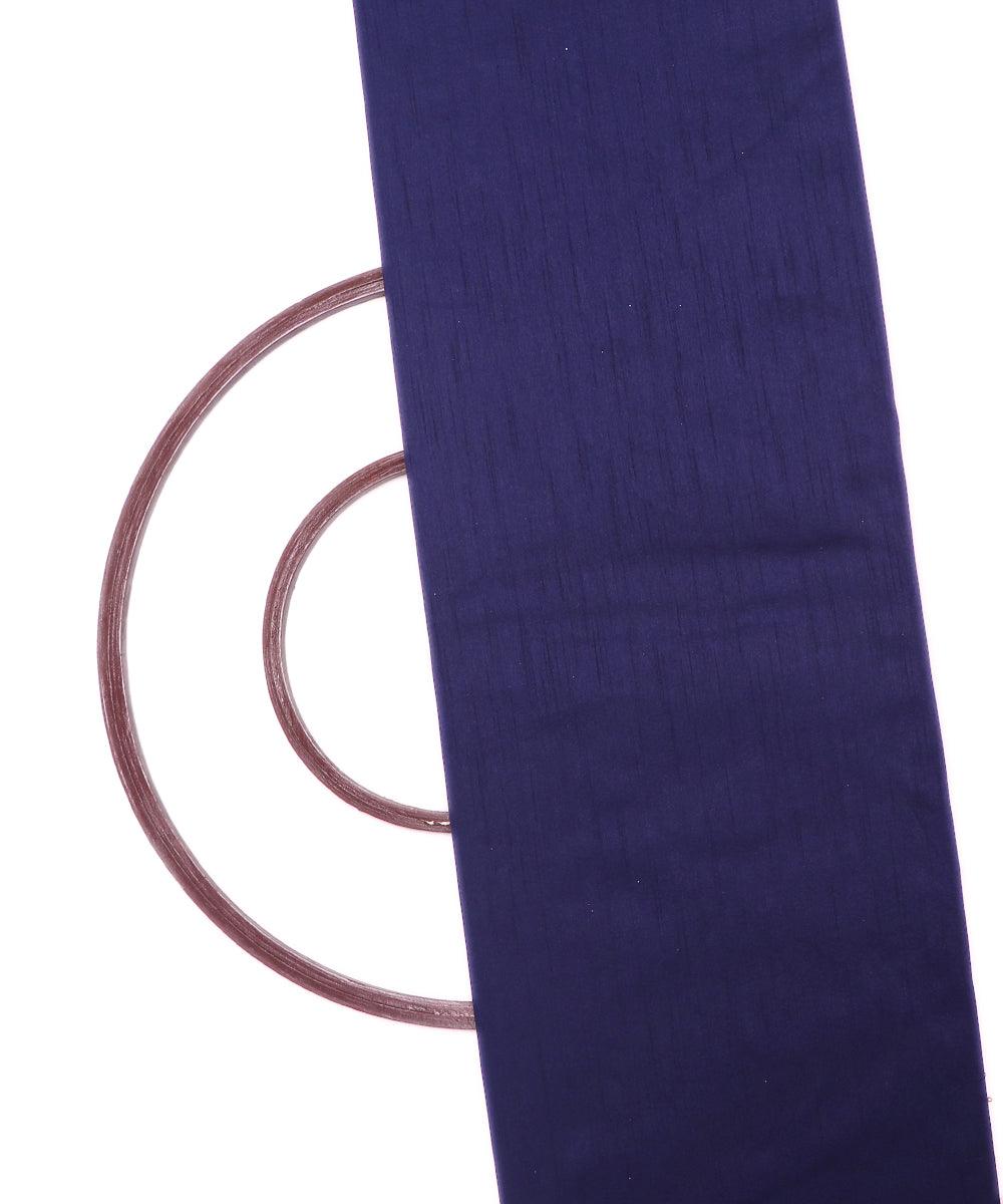 ice blue plain raw silk