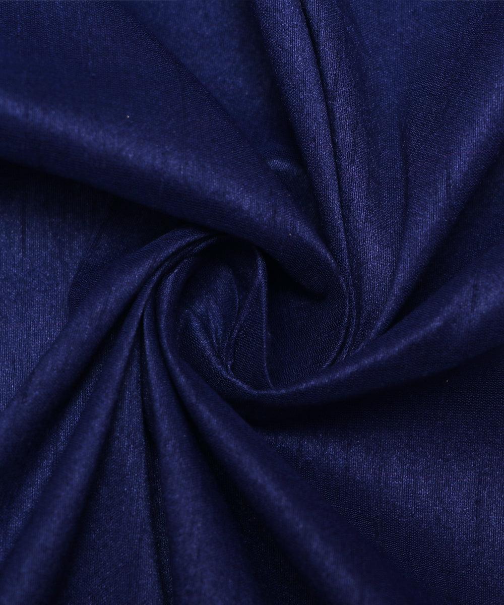 ice blue plain raw silk