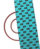 Blue Colour Floral  Butti Pattern Rayon Fabric